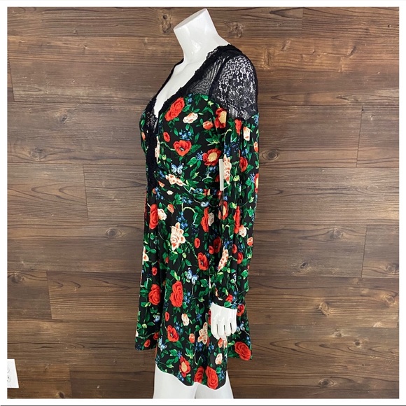 NWT Anthropologie Lacy V-Neck Mini Dress - Picture 6 of 8